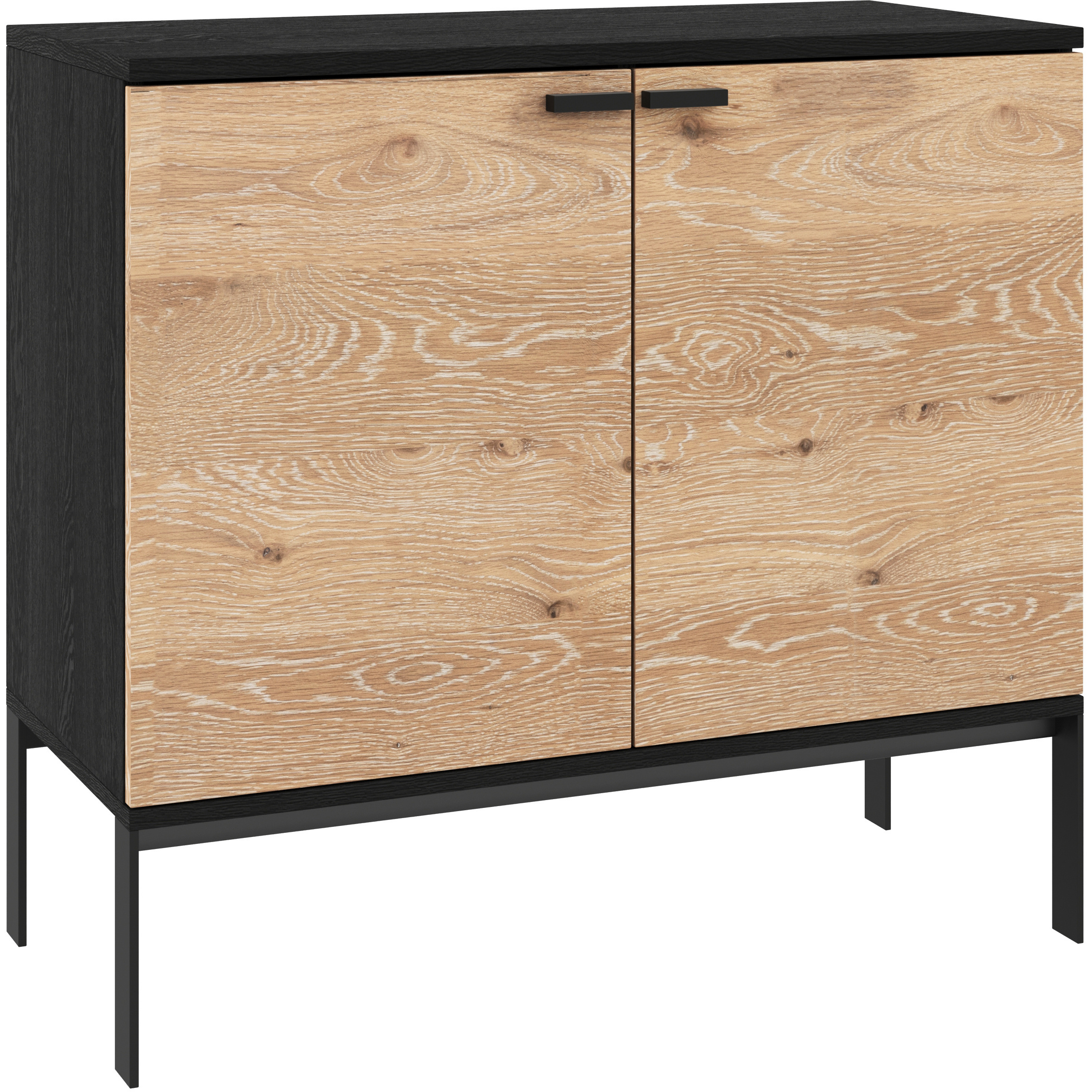 Rosso 35.5 X 18 inch Black / Brown / Matte Black Sideboard, Small
